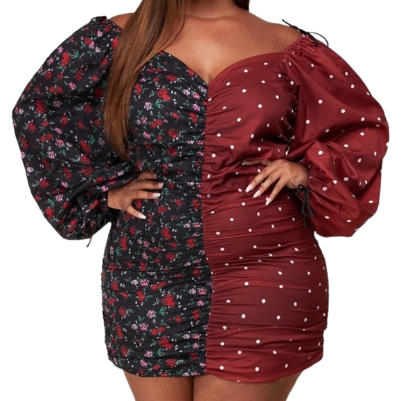 Two toned mini dress - Picture 2 of 3